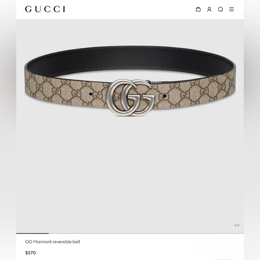 ✔️ Gucci Style GG Marmont belt ✔️ - Picture 9 of 9